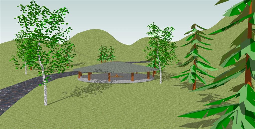 free fantasy map - shelter by a stream I decided to try something a little